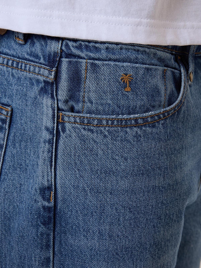 Chopped Denim Jean - Stoned Blues 26