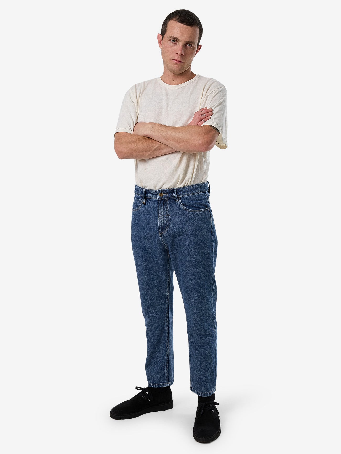Chopped Denim Jean - Vintage Rinse Blue 26
