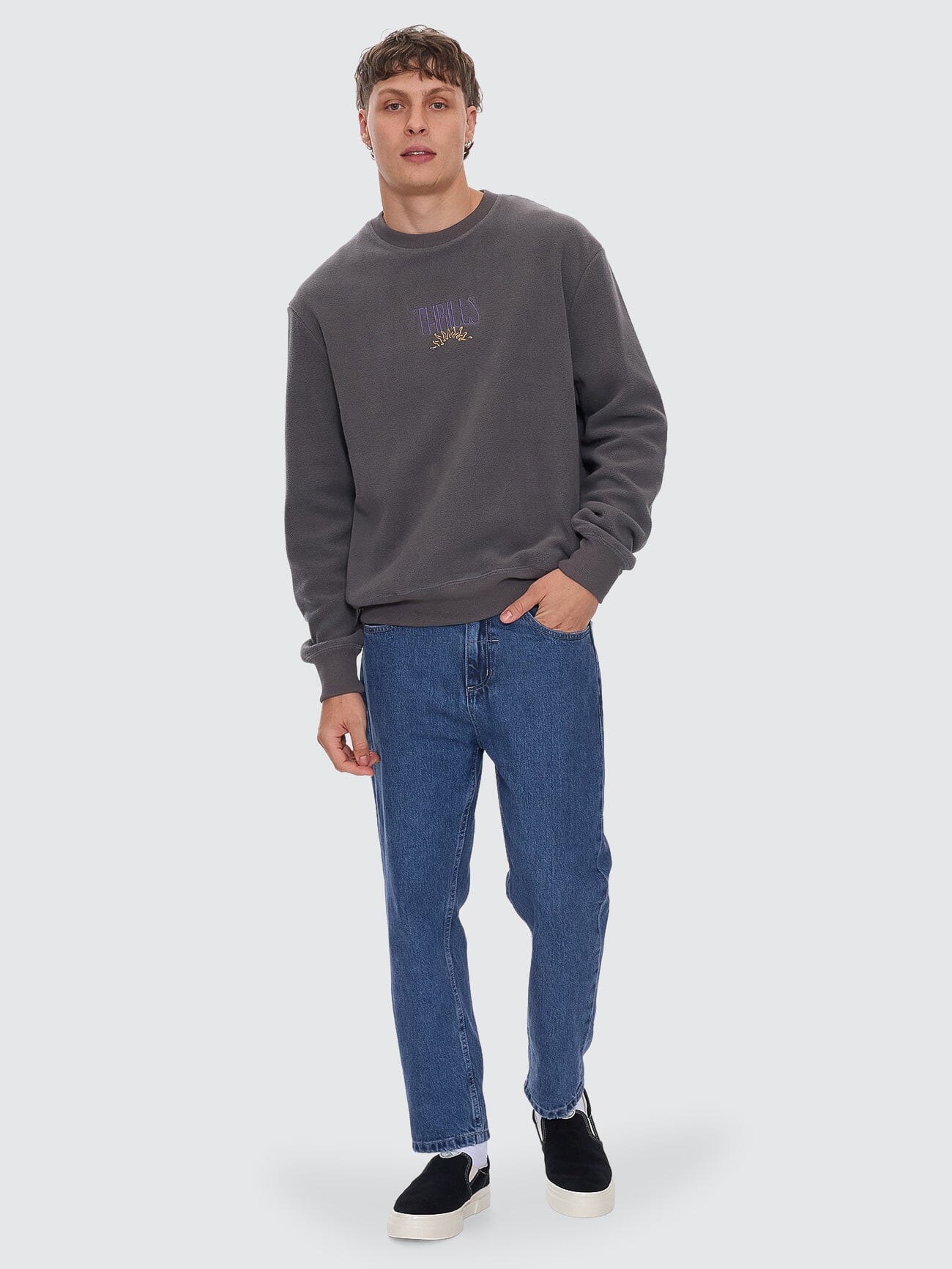 Chopped Straight Cropped Denim Jean - Vintage Rinse Blue 26