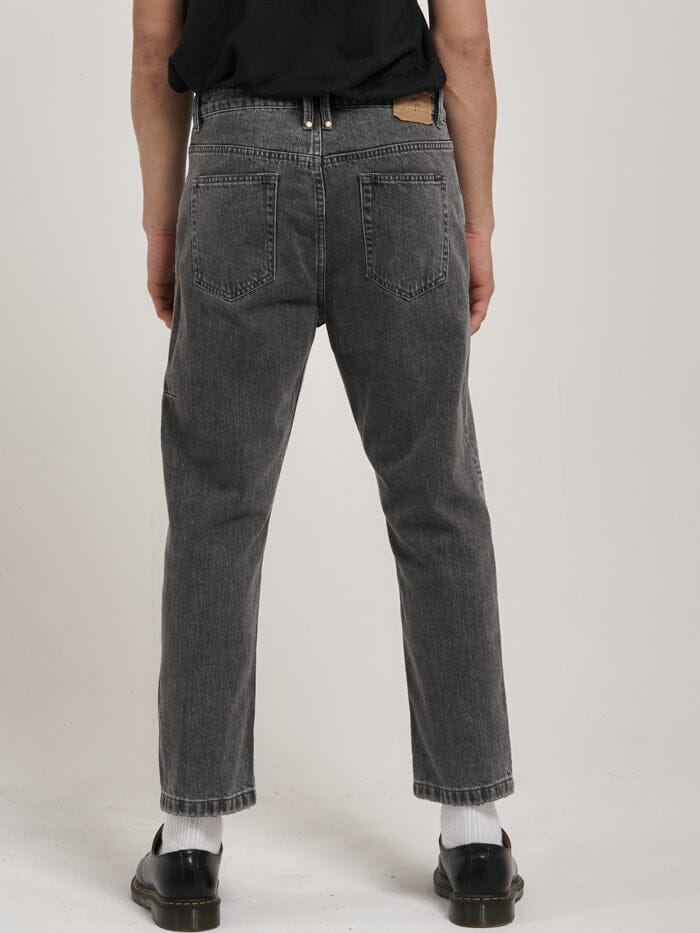 Chopped Denim Jean - Asphalt Grey