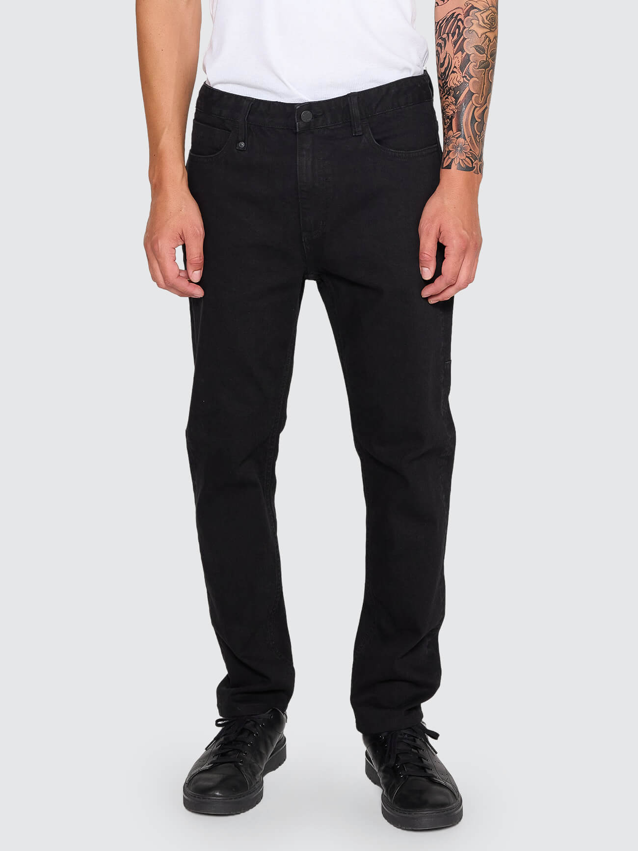 Bones Slim Denim Jean - Vinyl Black