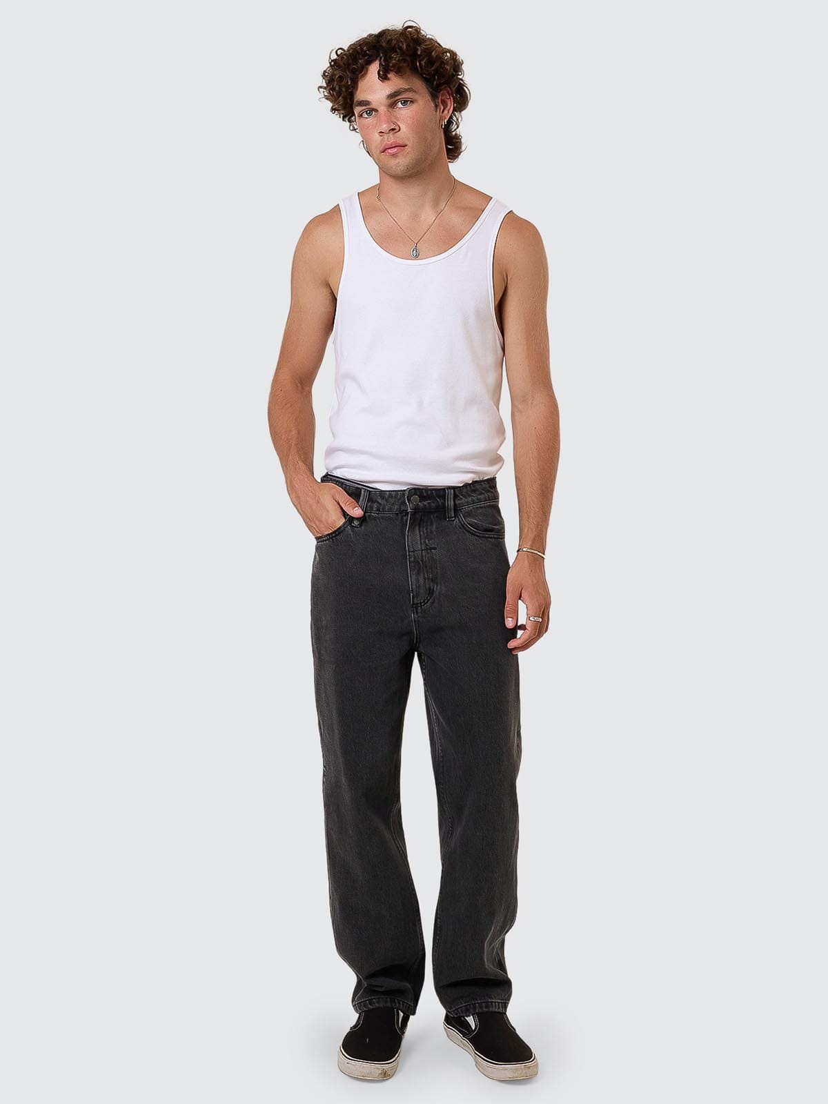 Slacker Denim Jean - Ash Black 26