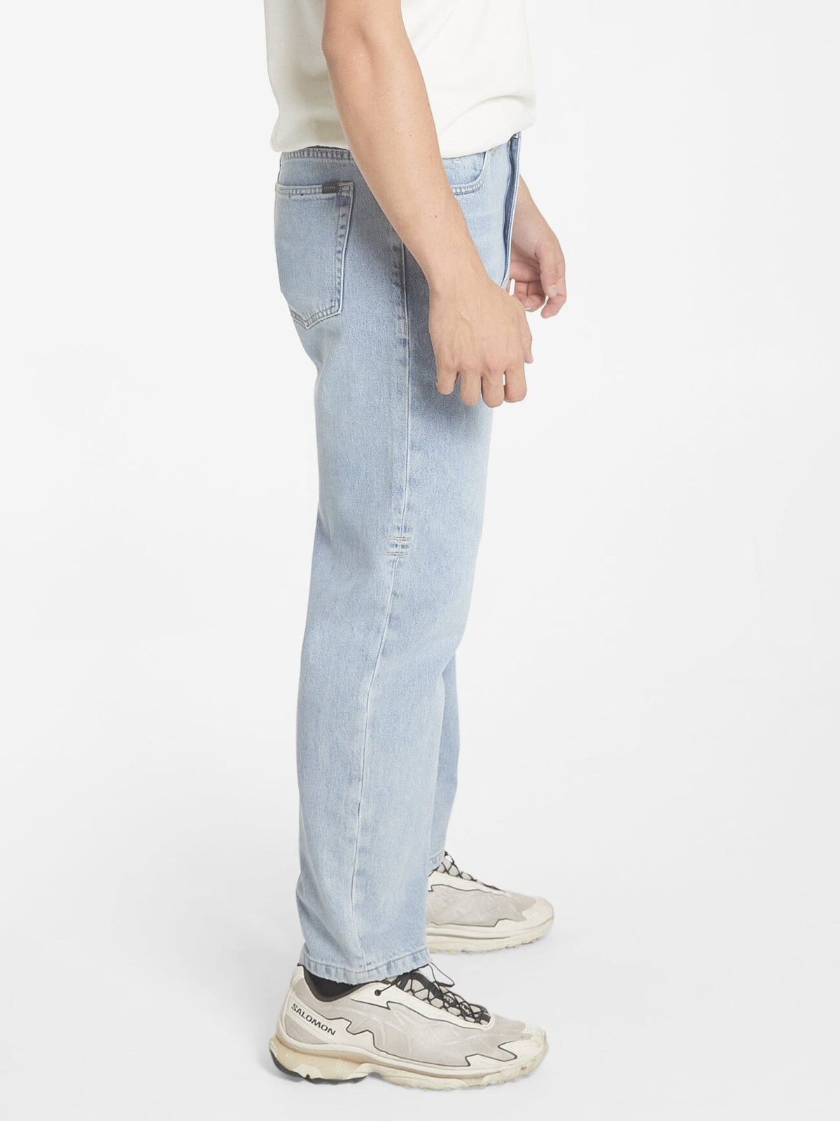Thrills Web Of Deceit Mid Slacker Denim Jean Dirty Crinkle Blue