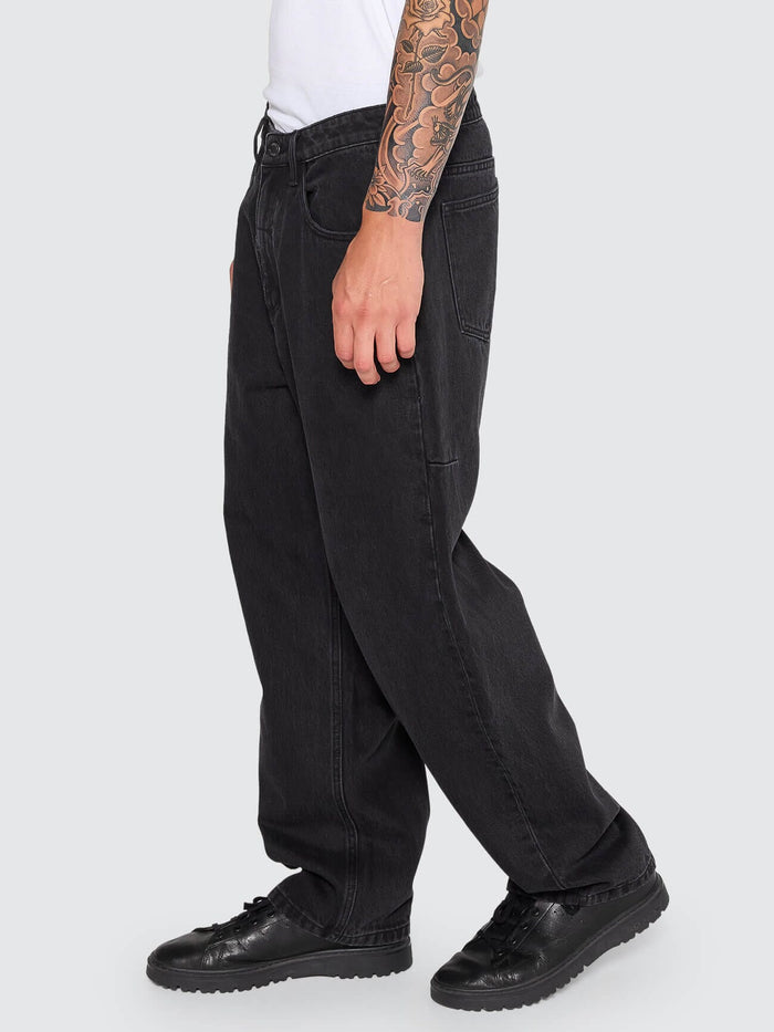 Big Slacker Baggy Denim Jean - Aged Black 28