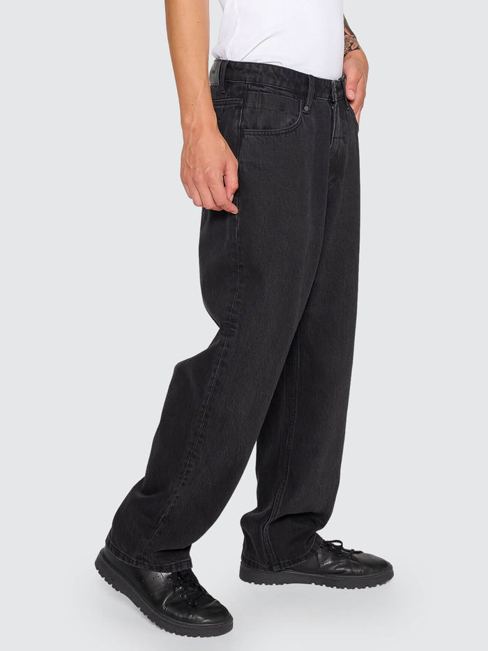 Big Slacker Baggy Denim Jean - Aged Black 28