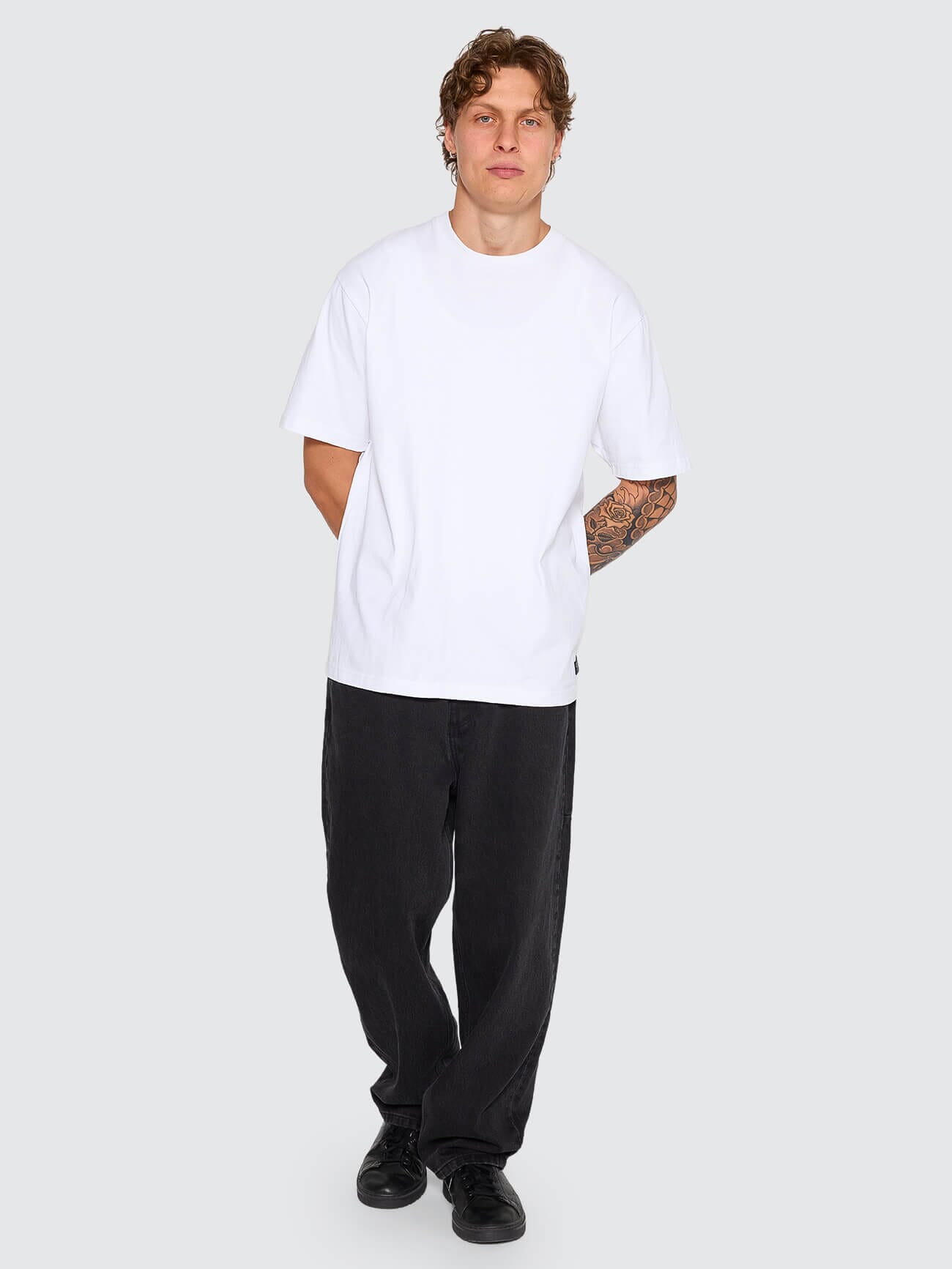 Slacker Baggy Denim Pants Black かつき着用 Big Slacker Denim Jean in Black | | Thrills Co.