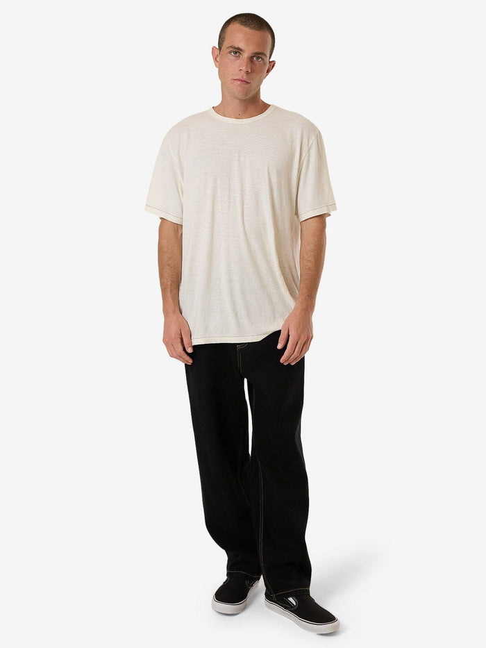 Big Slacker Baggy Embro Denim Jean - Black Rinse