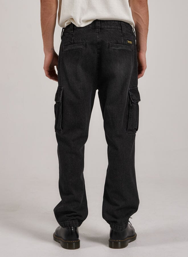 Slacker Union Denim Cargo Jean - Smoke Black