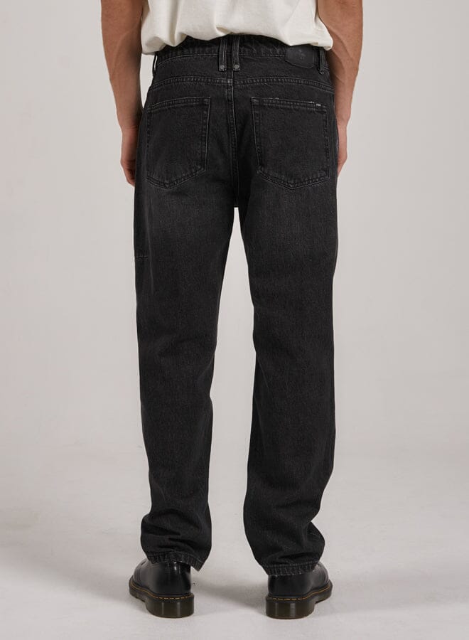 Straight Line Denim Jean Smoke Black - Main Image