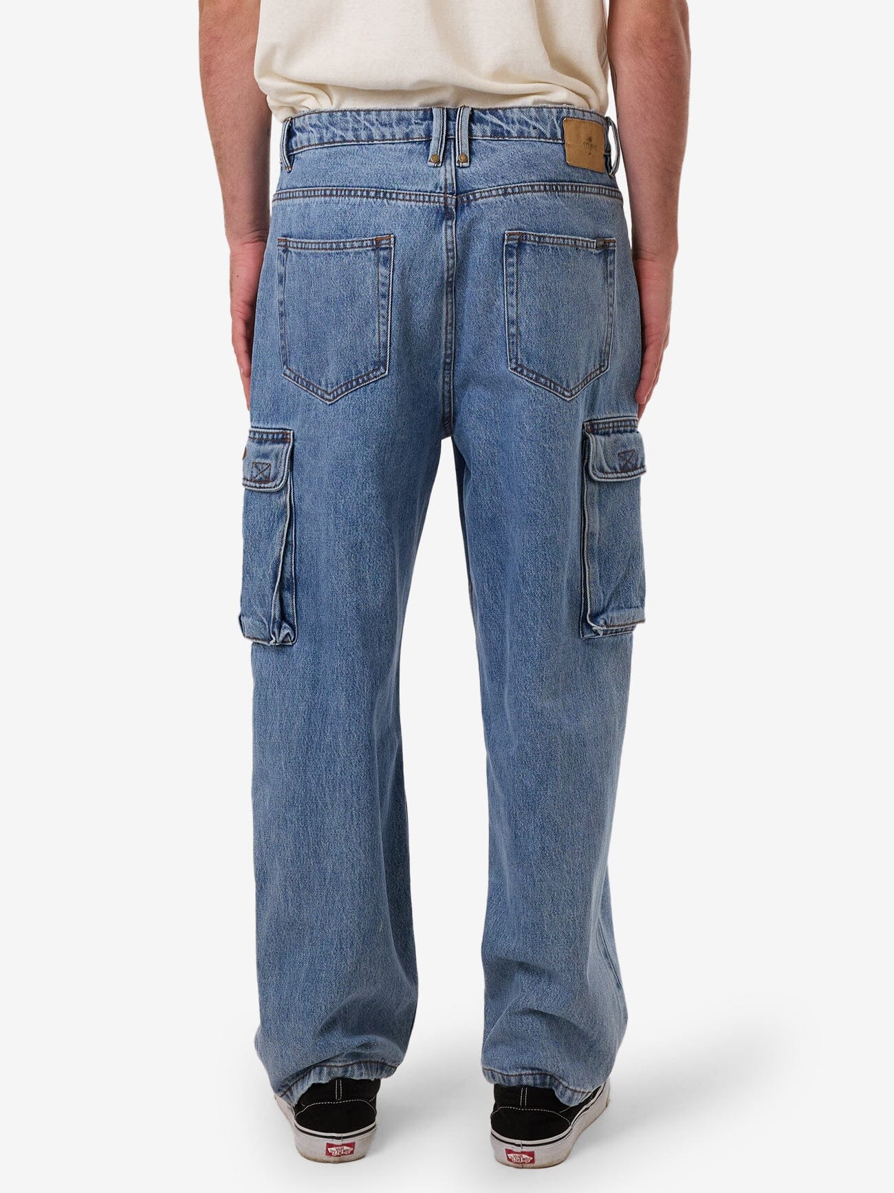 Big Slacker Denim Cargo Jean - Vintage Stone Blue 28