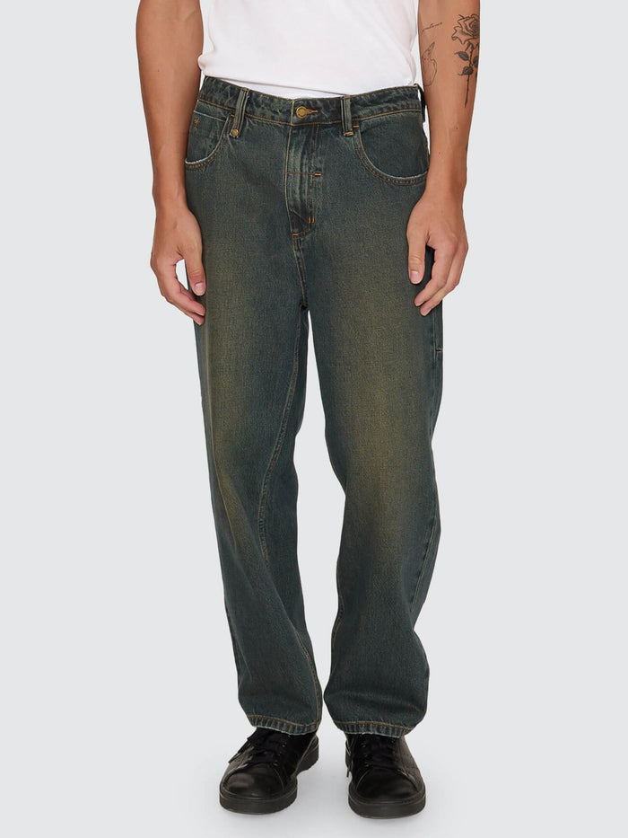 Mid Slacker Relaxed Denim Jean - Dirty Garage 26