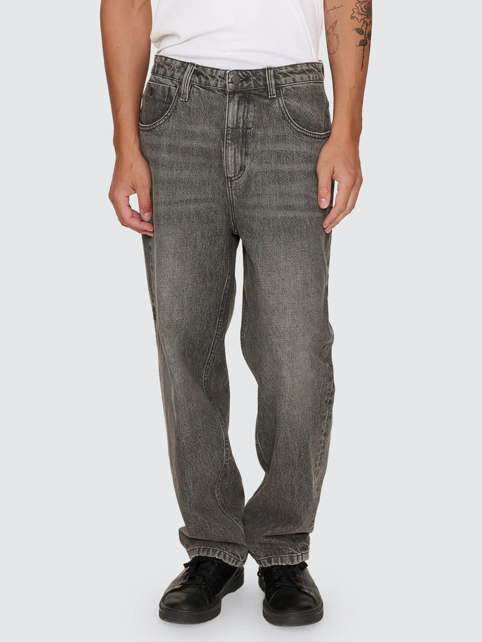 Mid Slacker Relaxed Denim Jean - Nighthawk Grey 26