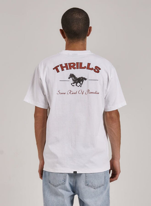 Riding In Paradise Merch Fit Tee - White