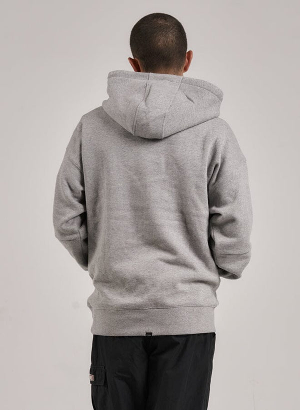 Underground Slouch Pull On Hood - Grey Marle