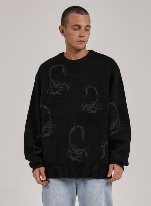 Doomed Crew Knit - Black