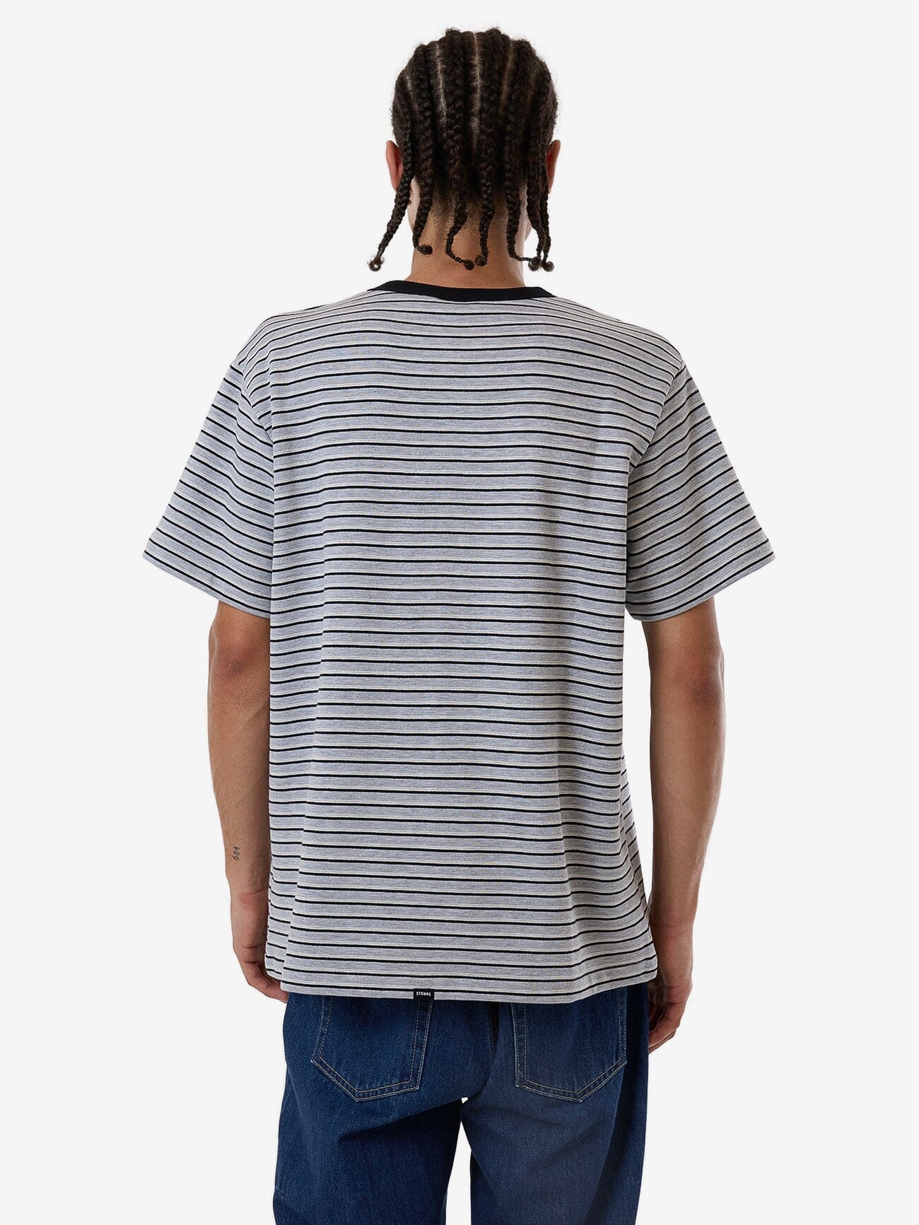 Tribute To Chaos Stripe Merch Fit Tee - Black XS