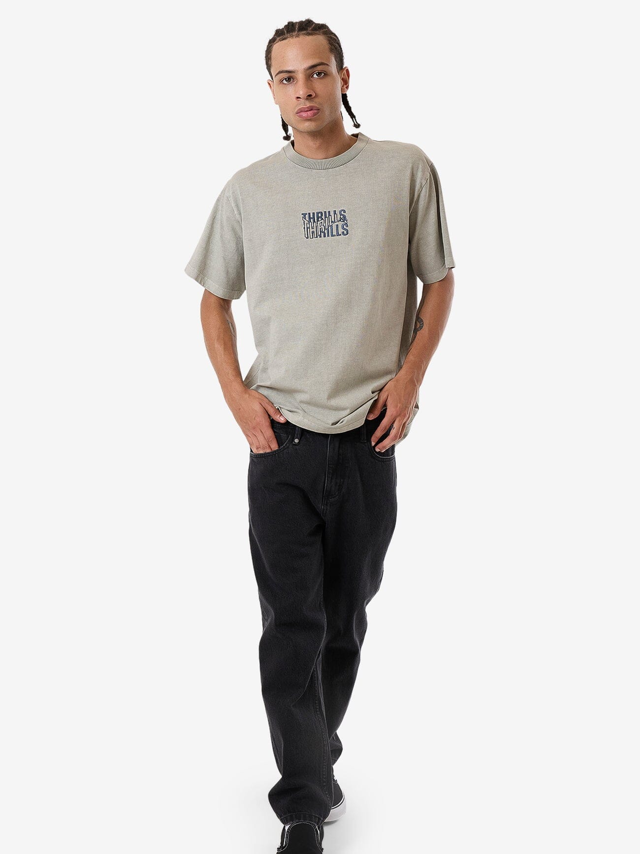 Warped State Embro Merch Fit Tee - Fog XS