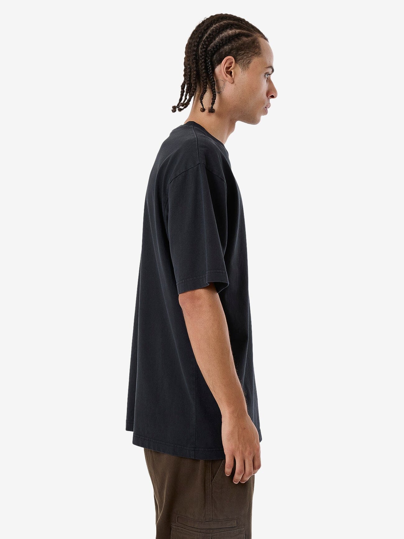 In Bloom Oversize Fit Tee - Twilight Black XS