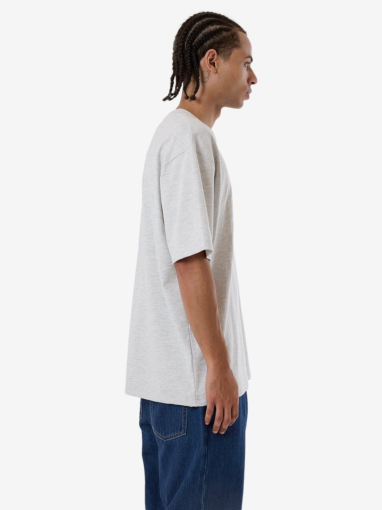 Believe Oversize Fit Tee - White Marle