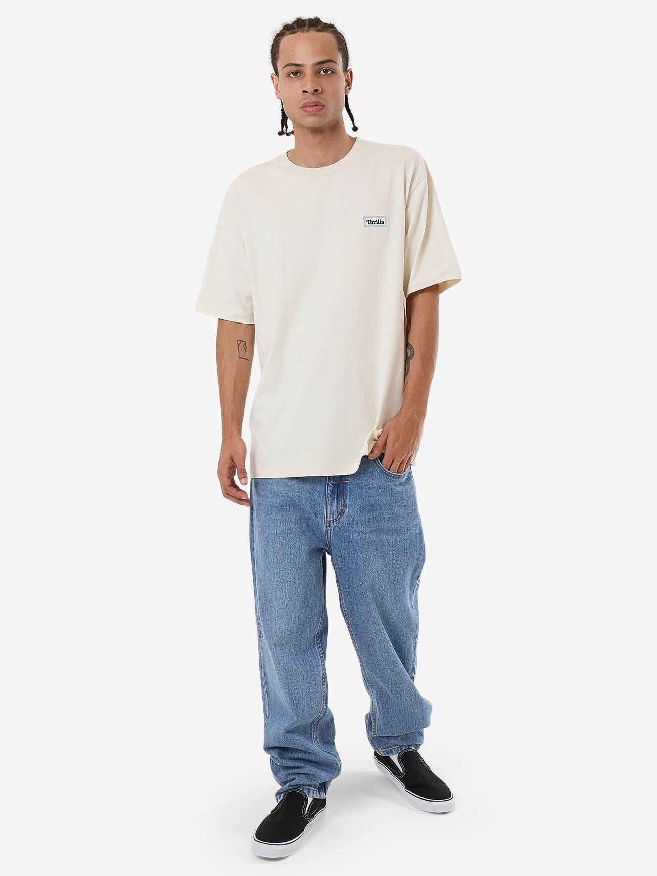 Terrace Oversize Fit Tee - Heritage White XS