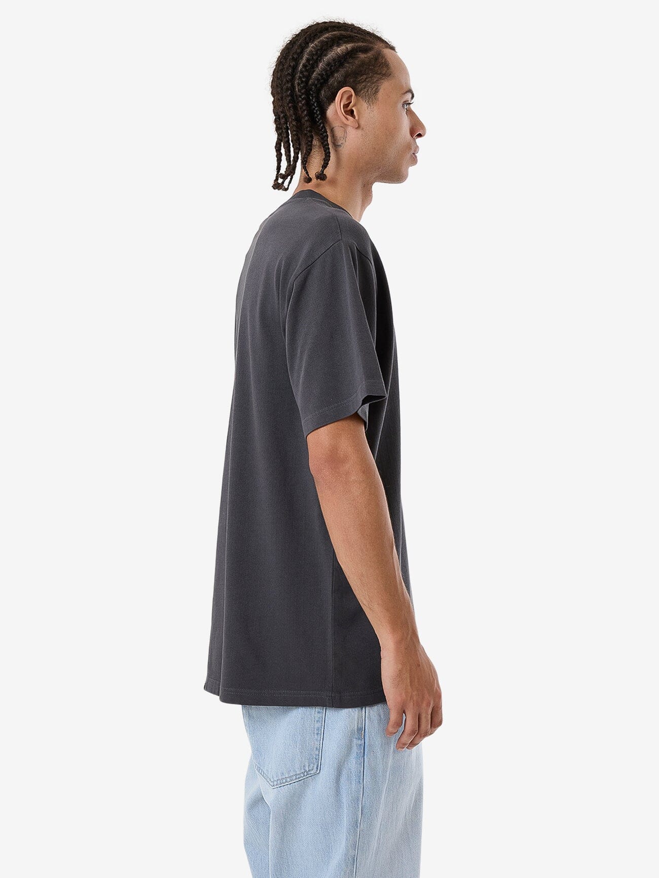 Blurr Embro Merch Fit Tee - Dark Charcoal XS