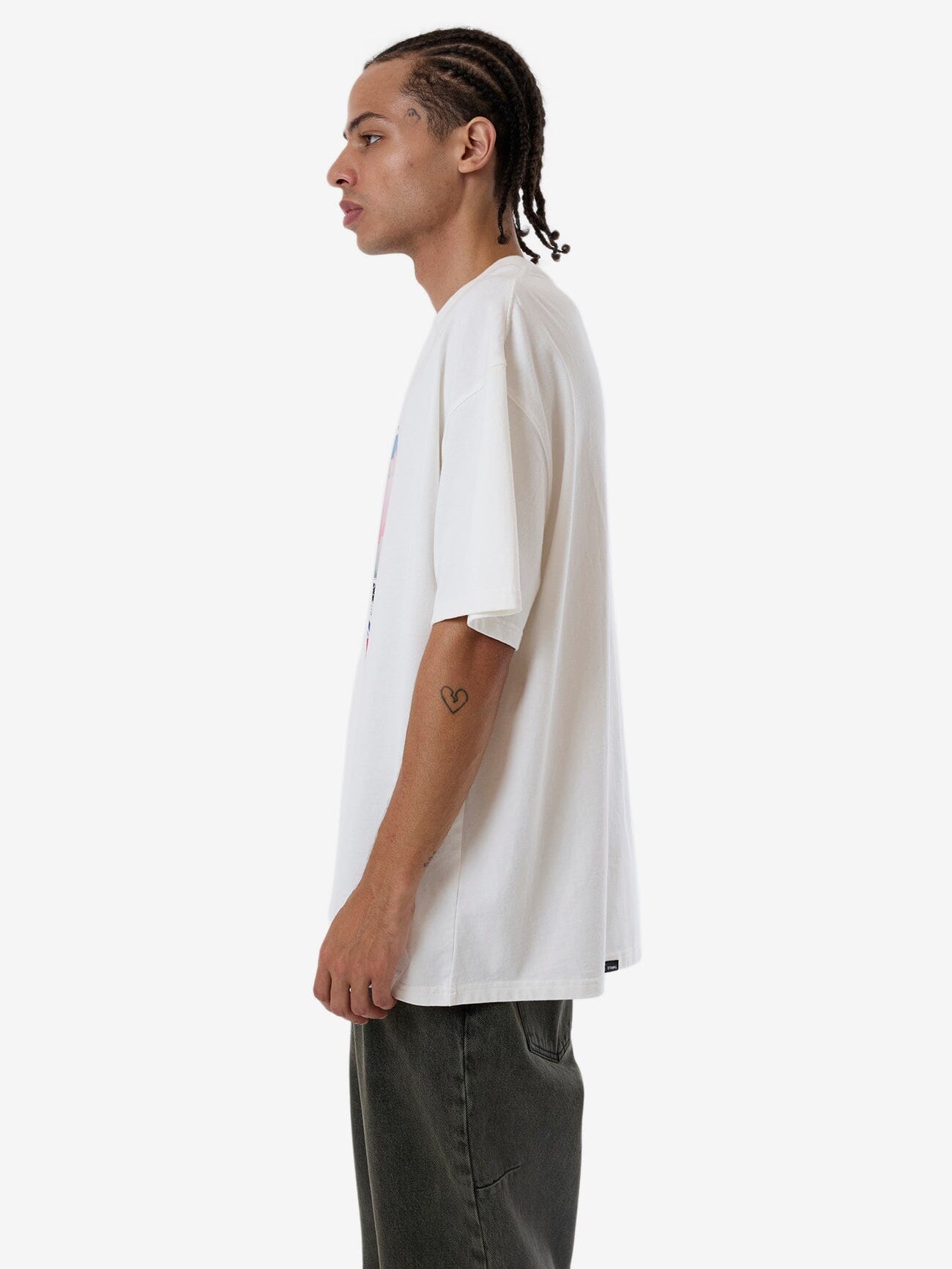 Method Box Fit Oversize Tee - Dirty White XS