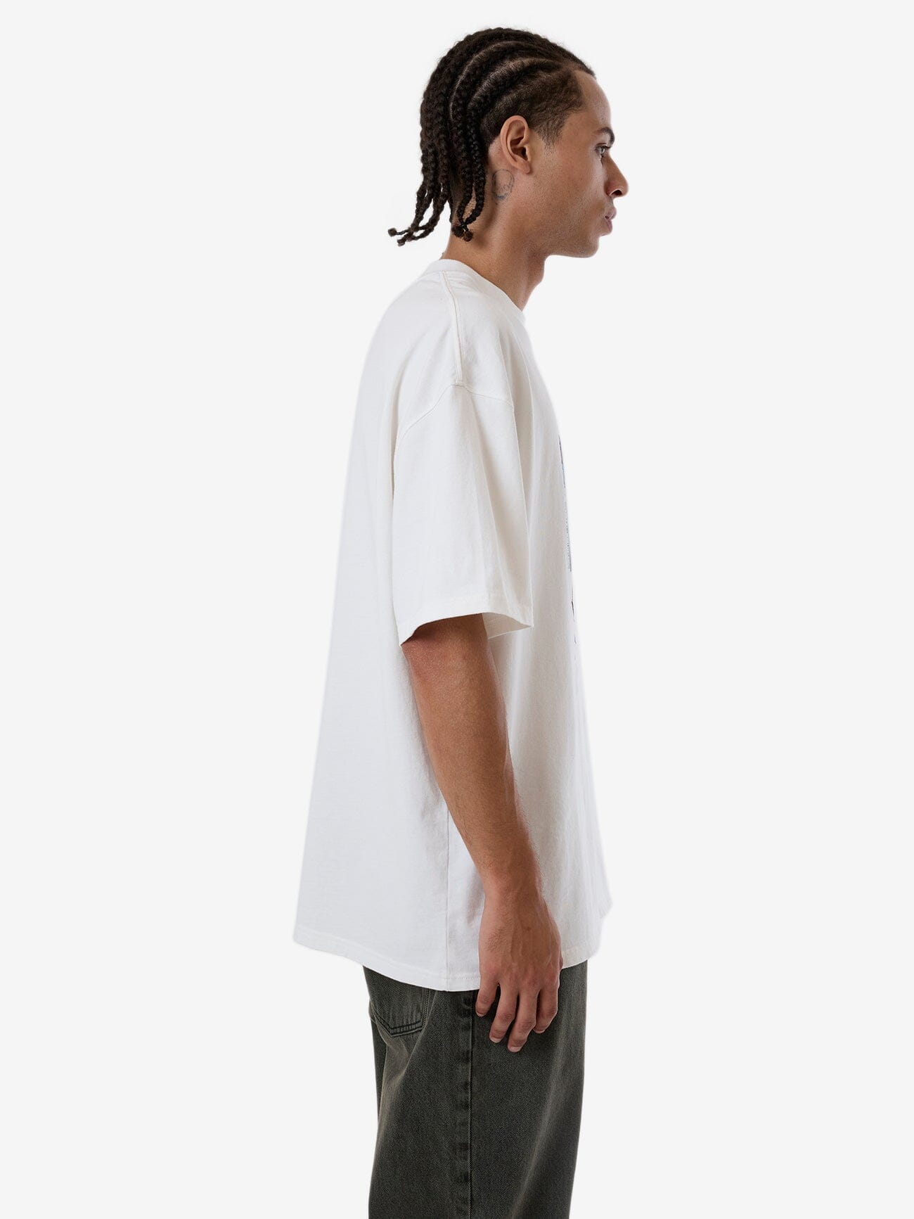 Method Box Fit Oversize Tee - Dirty White XS