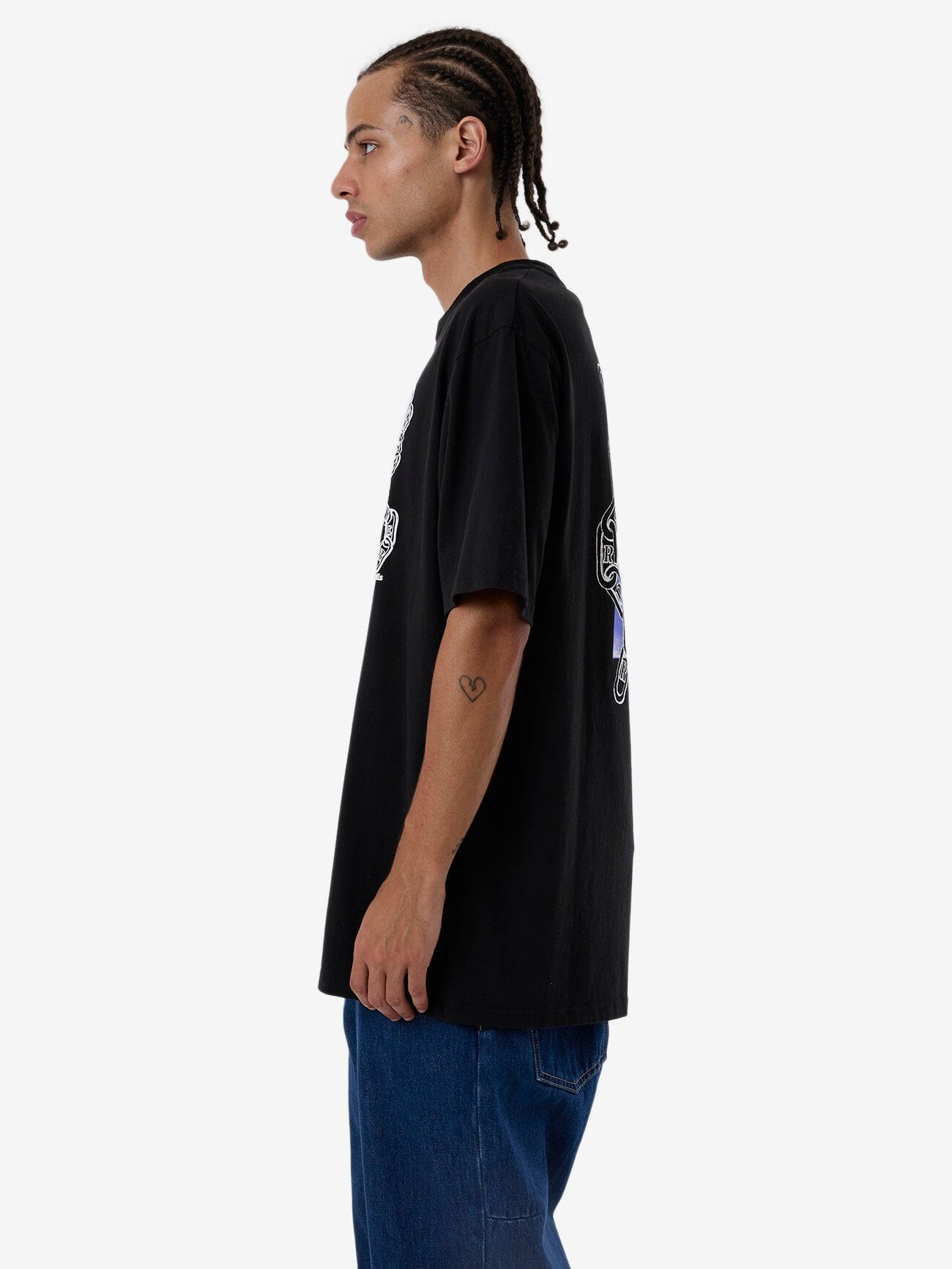 Chain Of Disorder Oversize Fit Tee - Black XS