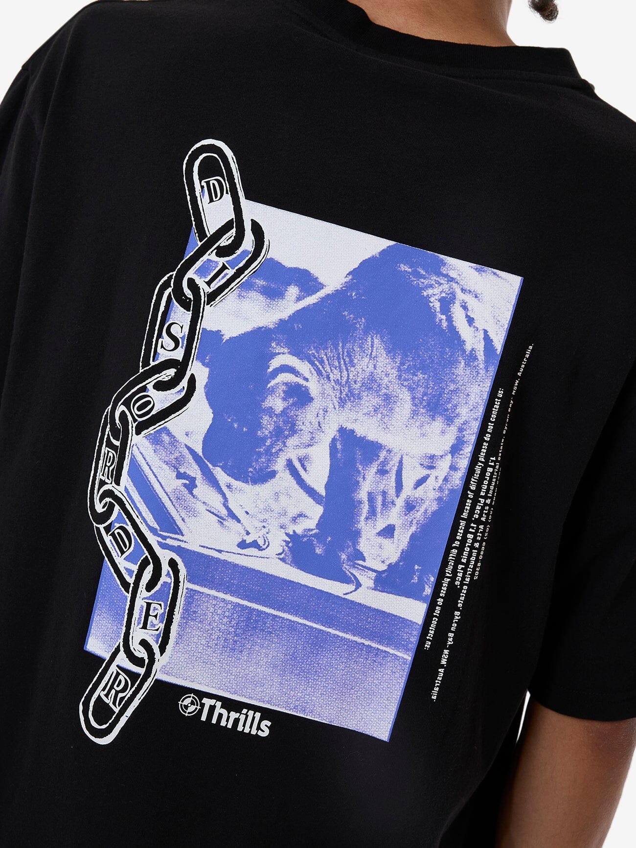 Chain Of Disorder Oversize Fit Tee - Black XS