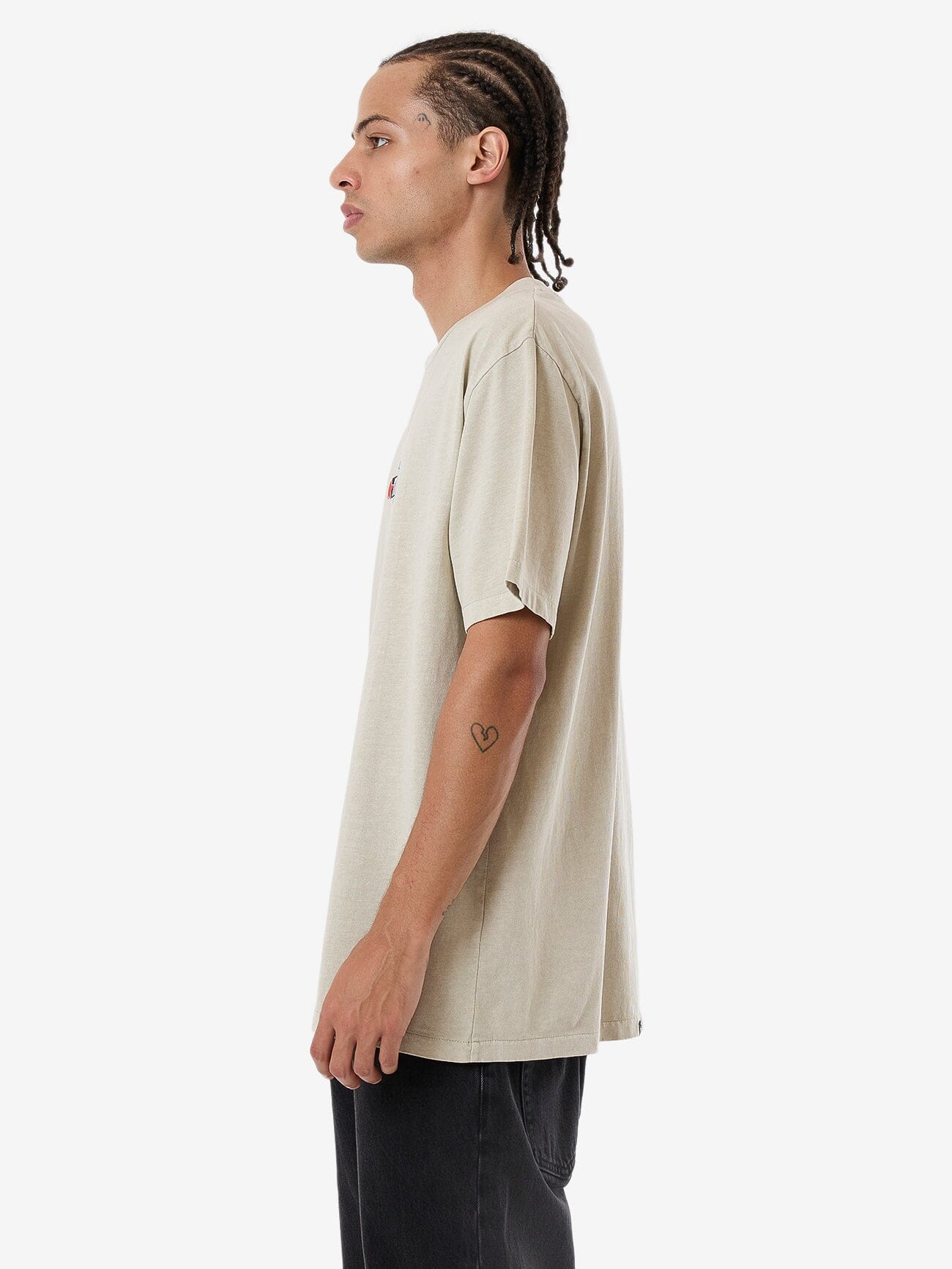 Lockstar Merch Fit Tee - Stone XS