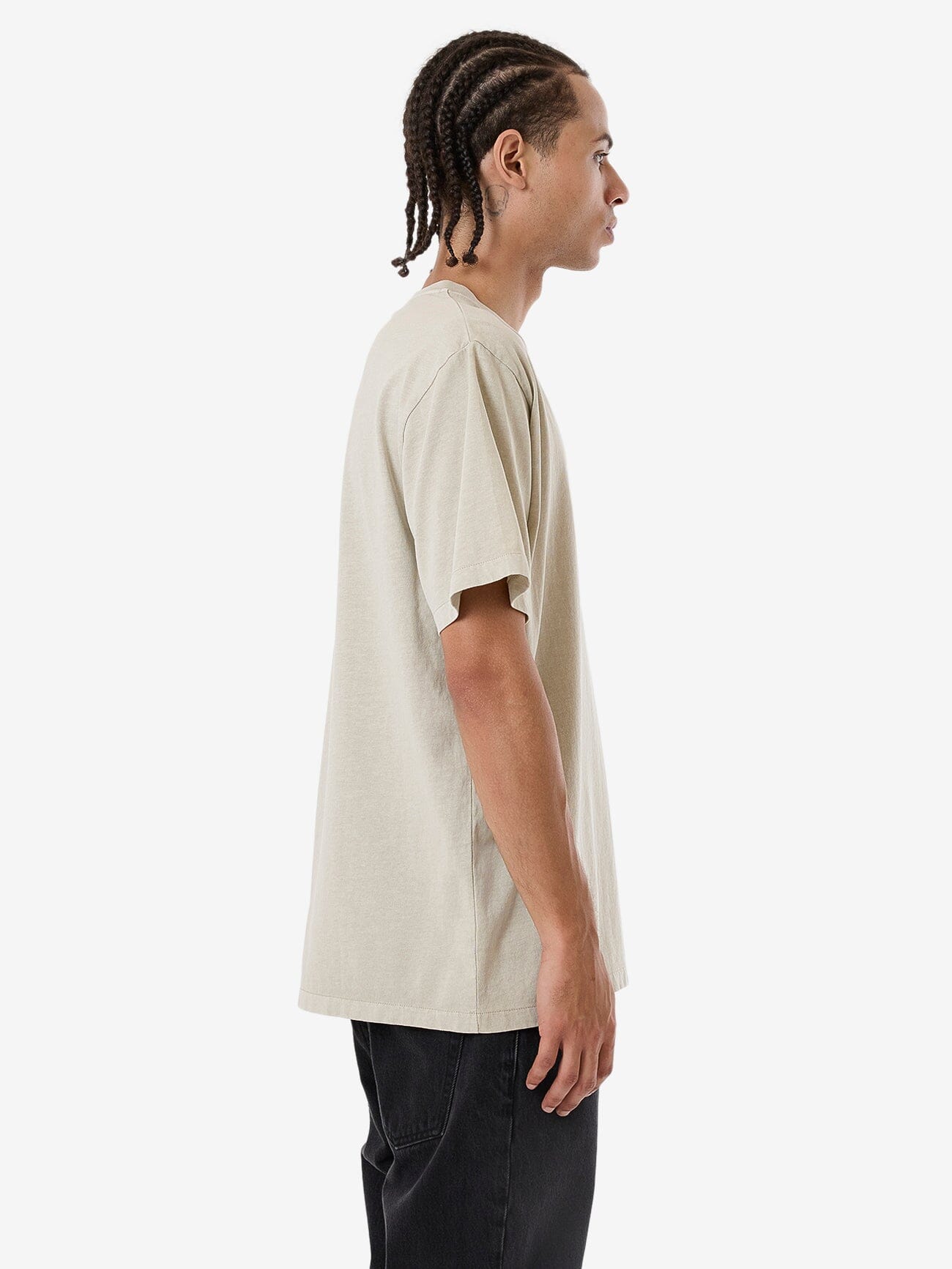 Lockstar Merch Fit Tee - Stone XS