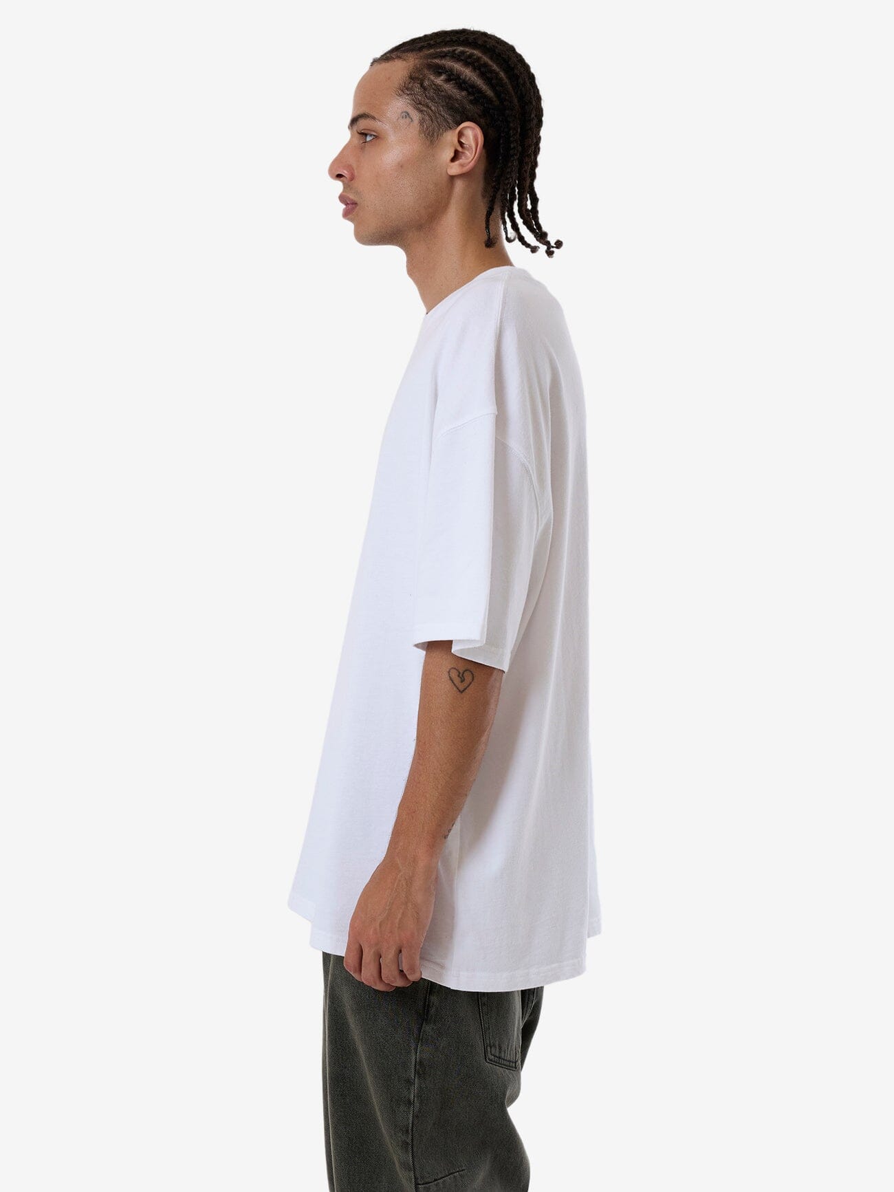 Natural Remedy Box Fit Oversize Tee - White XS