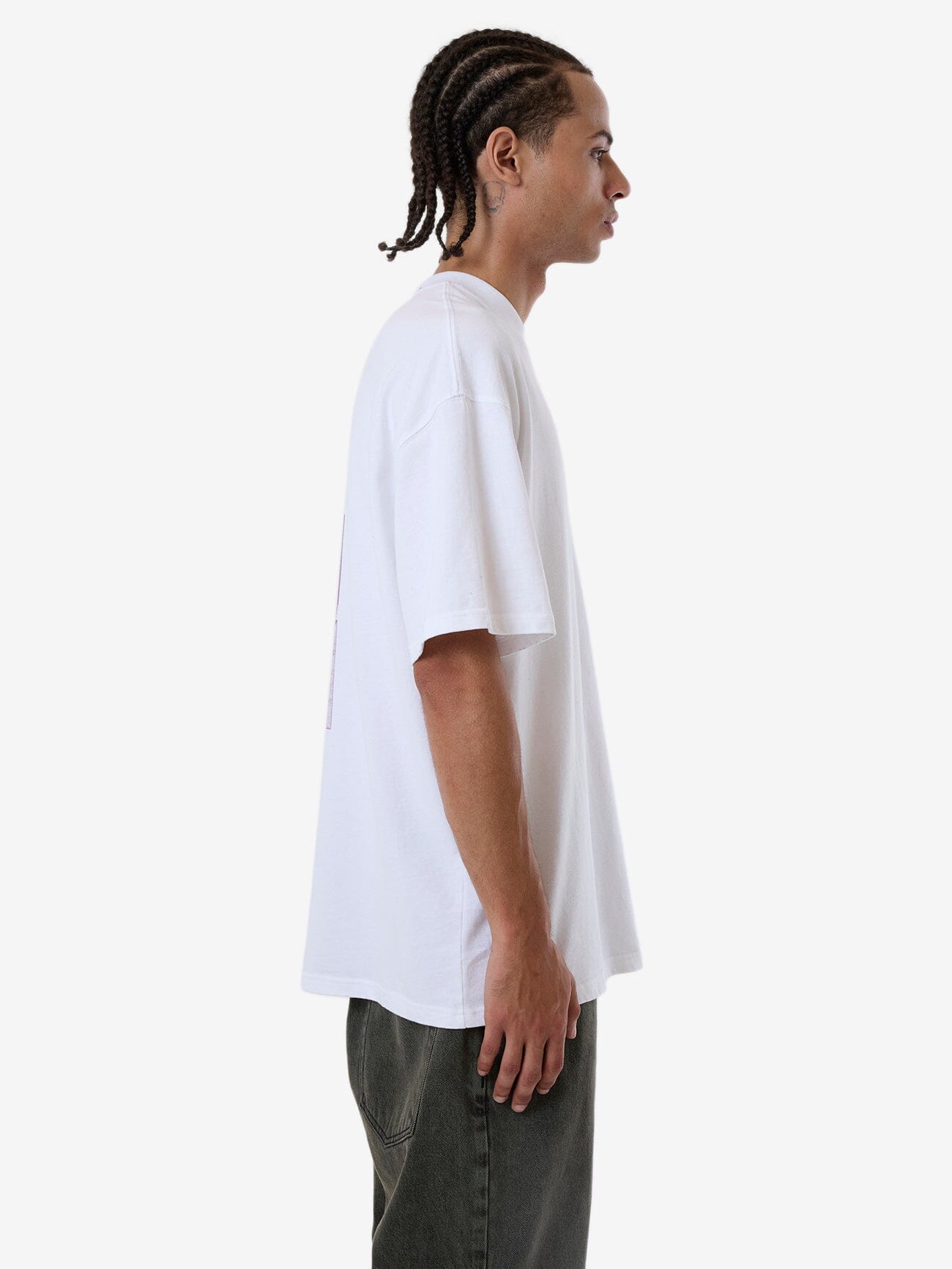 Natural Remedy Box Fit Oversize Tee - White XS