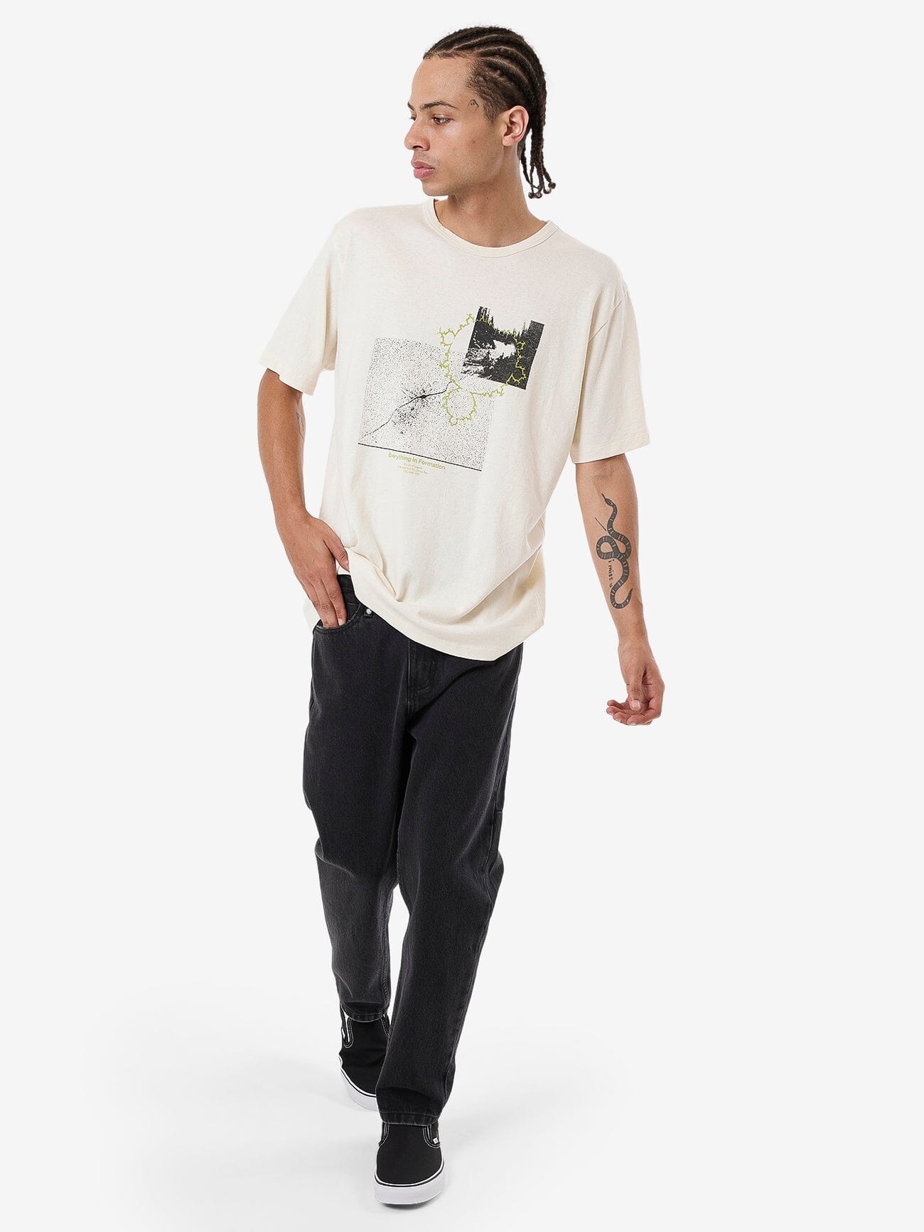 Hemp Transformation Merch Fit Tee - Unbleached XS