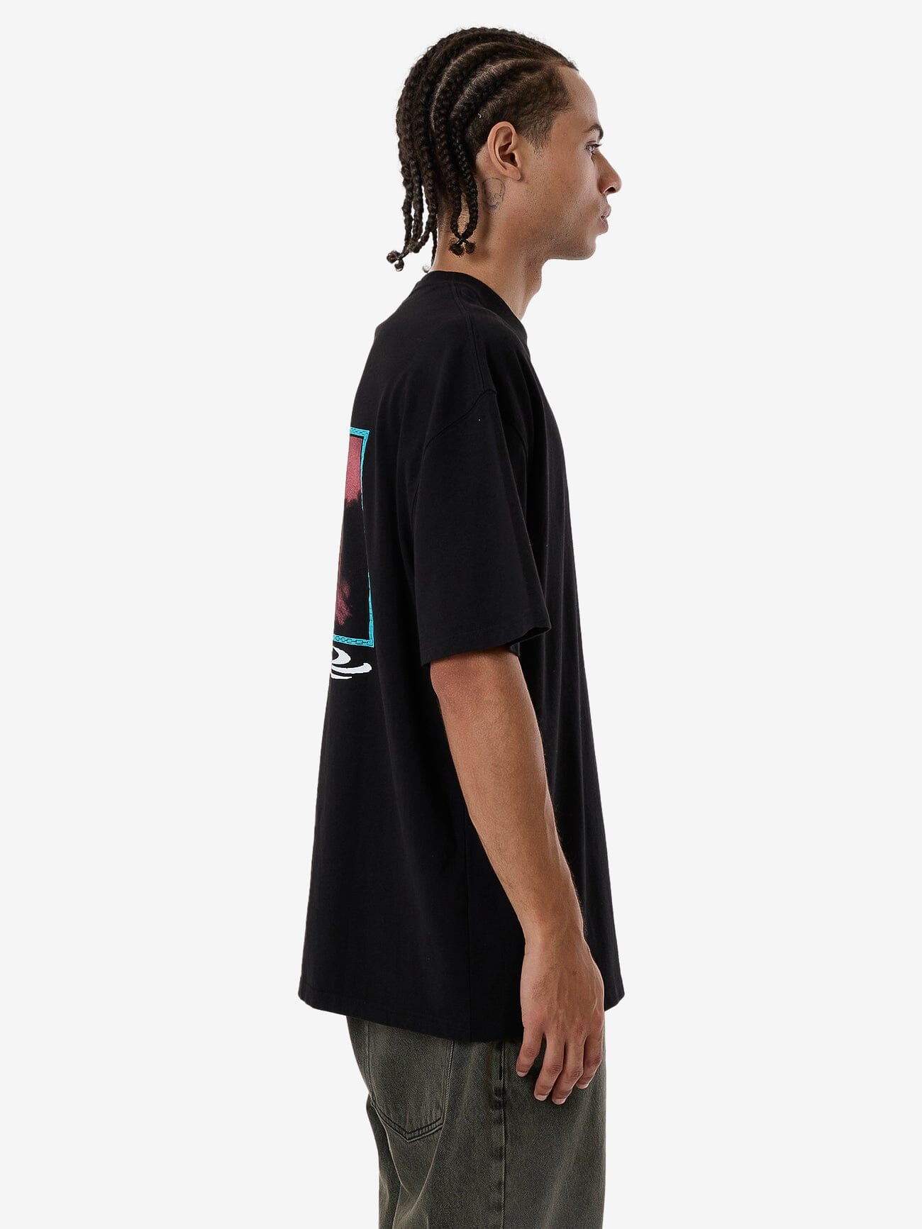 Firestarter Box Fit Oversize Tee - Black XS