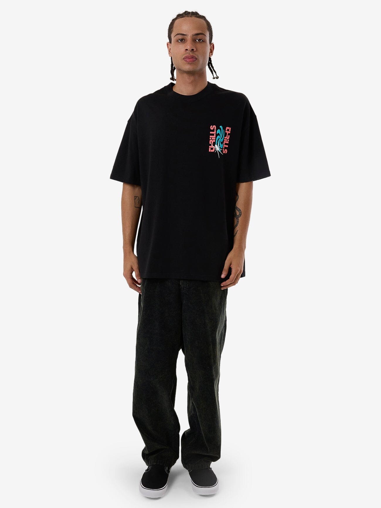 Firestarter Box Fit Oversize Tee - Black XS