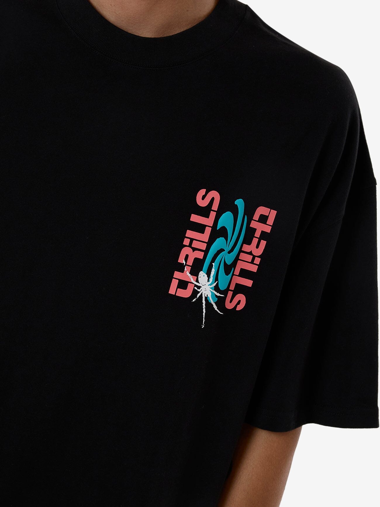 Firestarter Box Fit Oversize Tee - Black XS