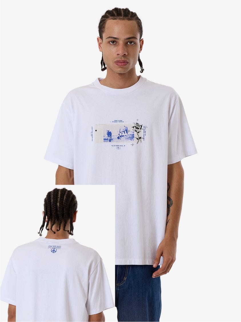 Friendly Service Merch Fit Tee - White XS