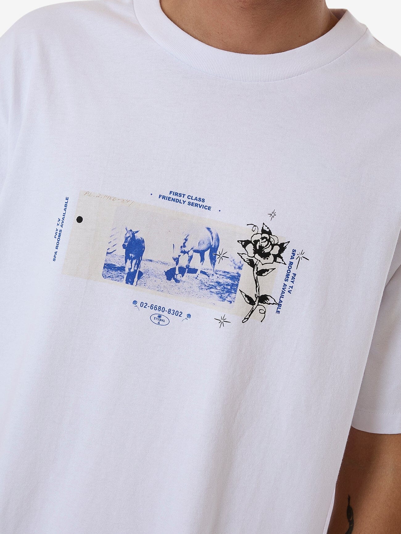 Friendly Service Merch Fit Tee - White XS