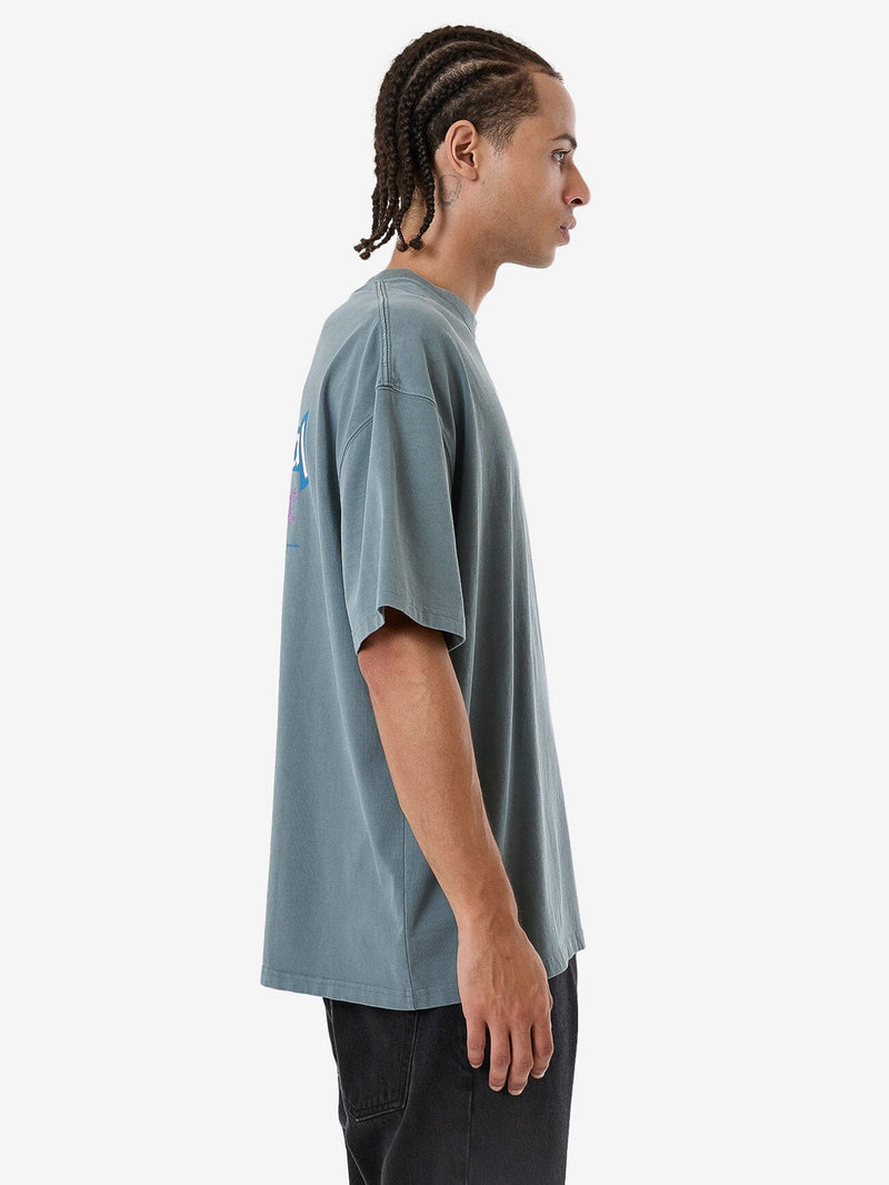 Thrills Fortune Favors Embro Box Fit Oversize Tee Scrubs Green