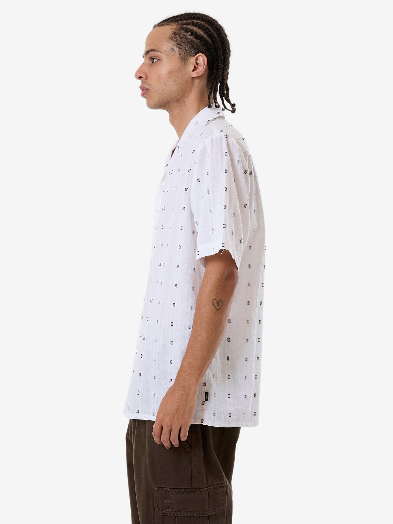 Anytime Bowling Shirt - Dirty White XS