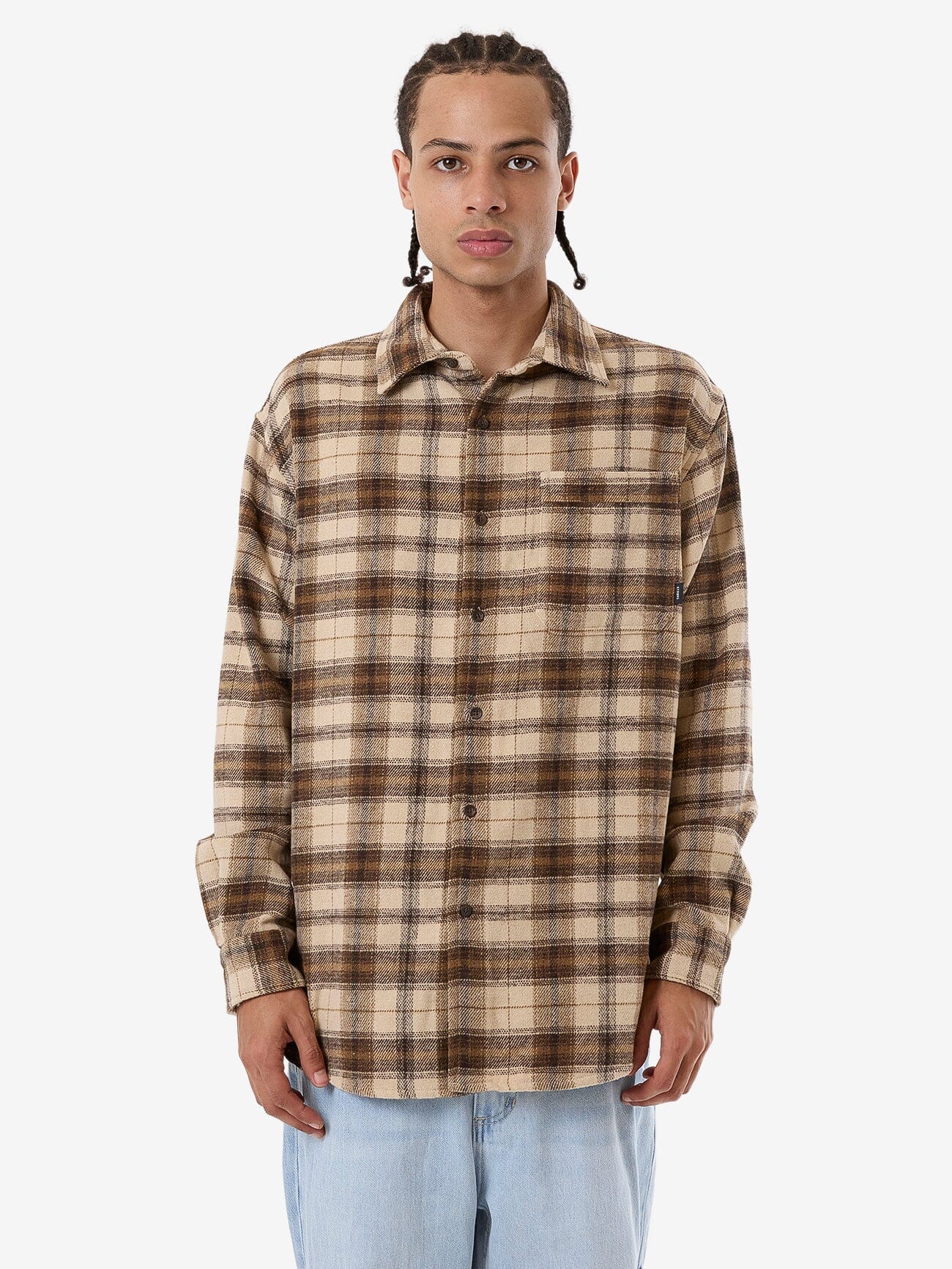 Barrio Flannel Shirt - Wren XS