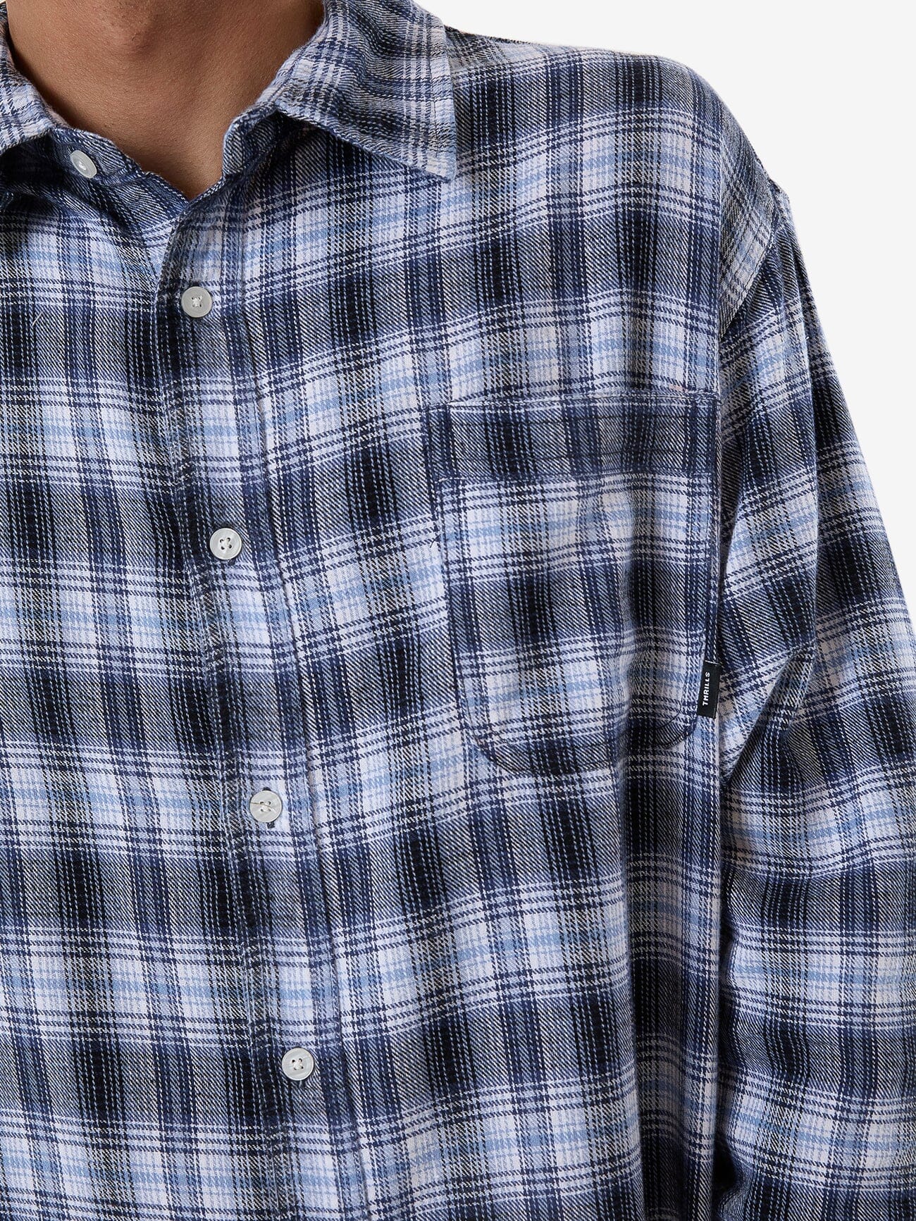 Friendly Service Flannel Long Sleeve Shirt - Iceberg XS