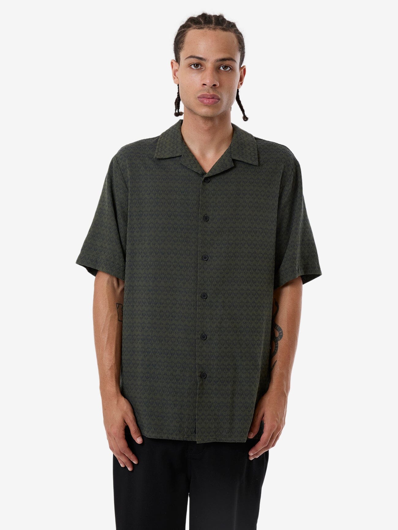 Airborne Bowling Shirt - Grape Leaf XS