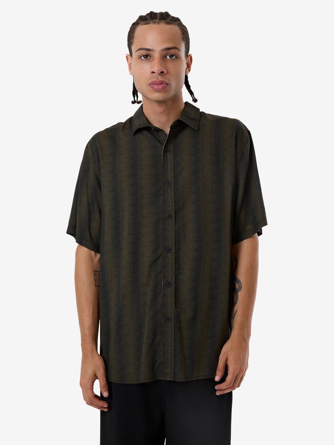 Kitsch Short Sleeve Shirt - Black XS