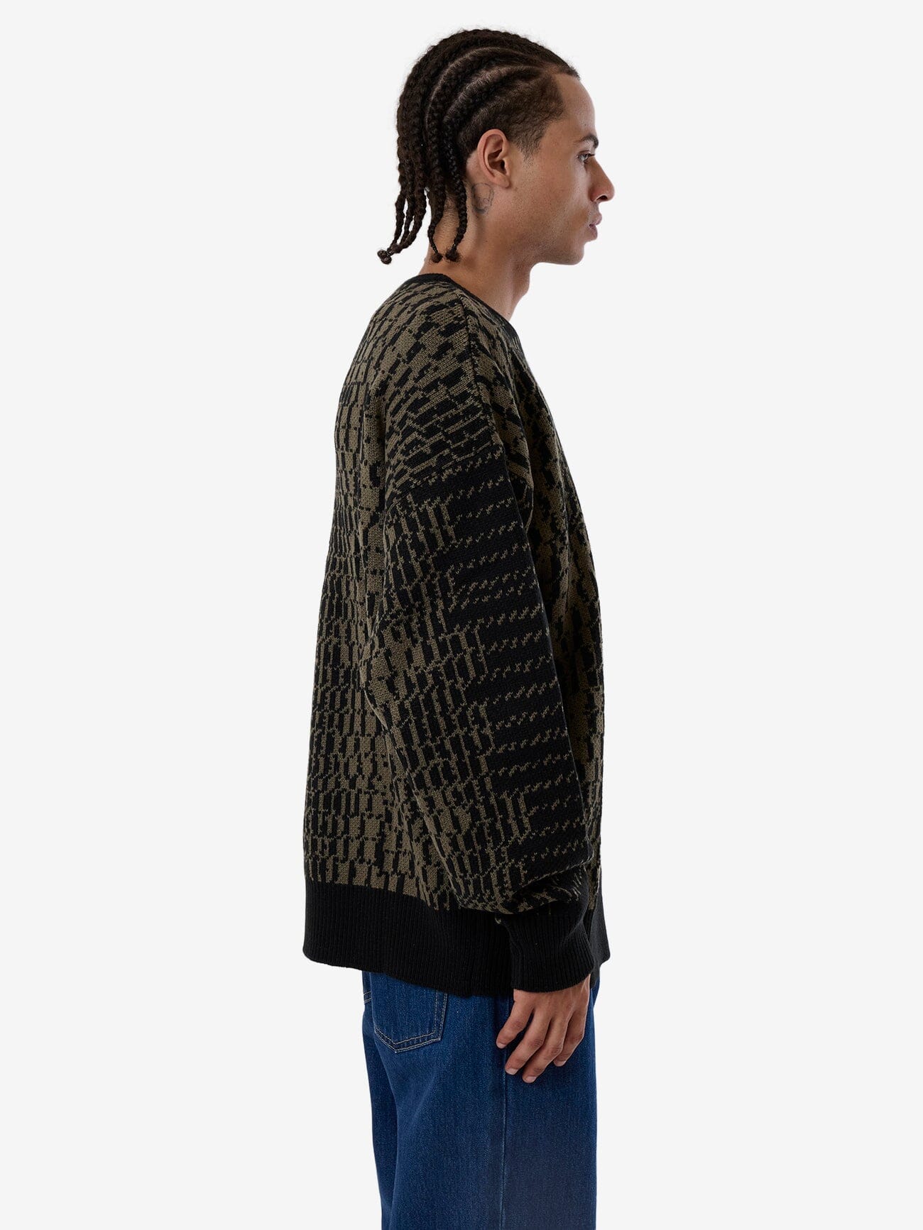 Kitsch Crew Knit - Tarmac XS