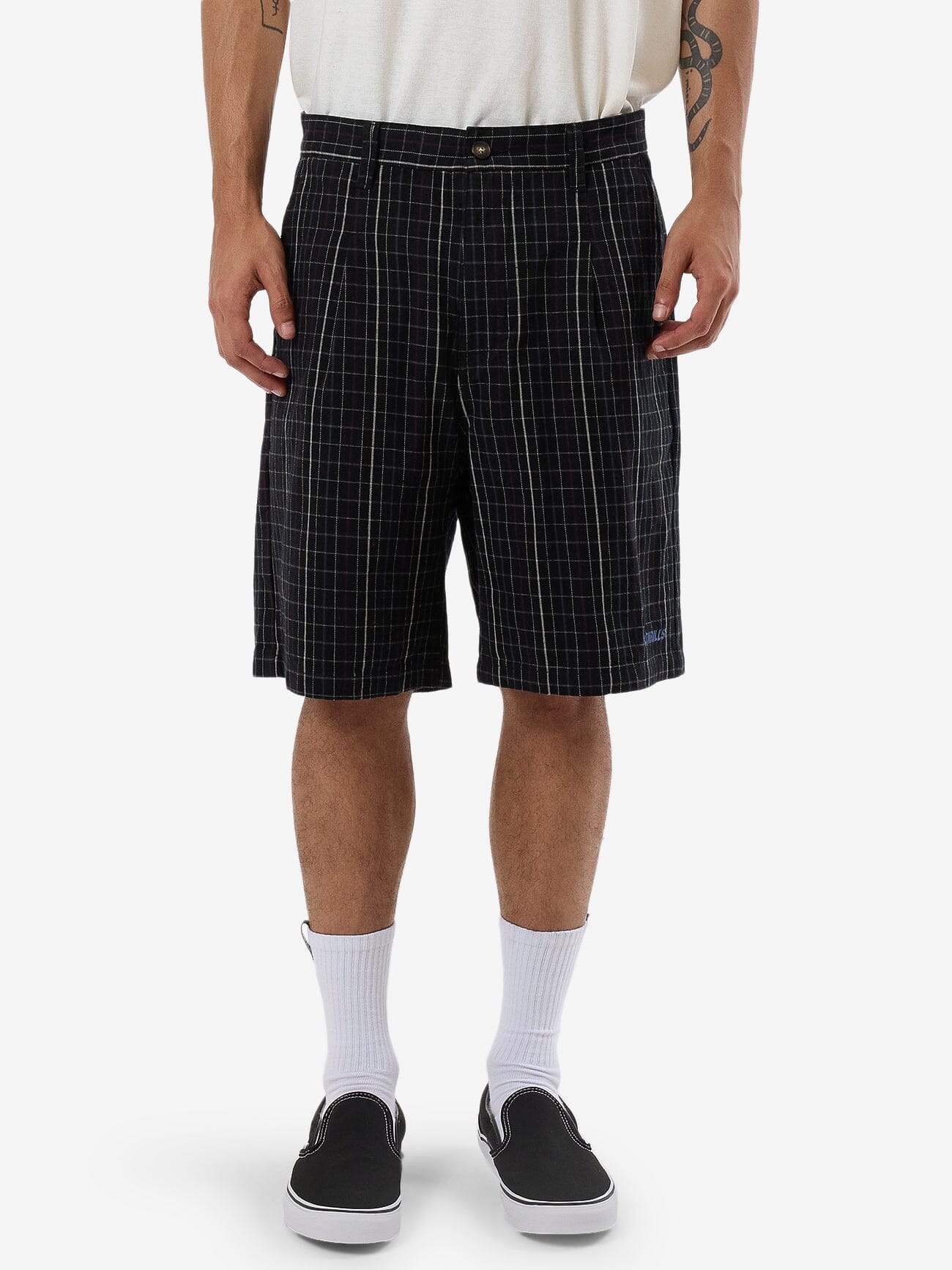 Lockstar Plaid Short - Black 28