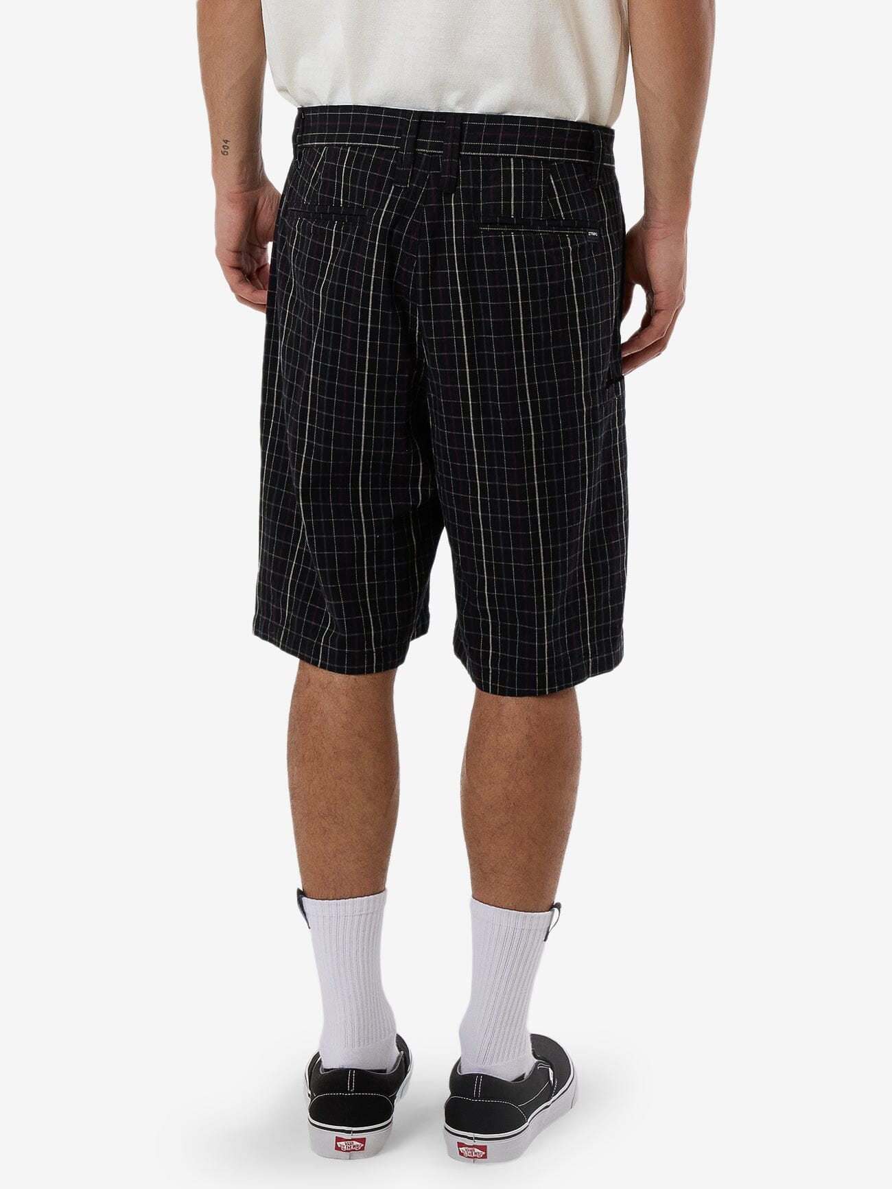 Lockstar Plaid Short - Black 28