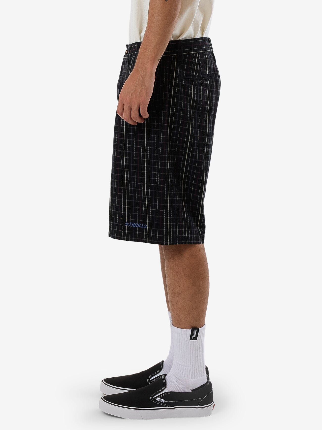 Lockstar Plaid Short - Black 28