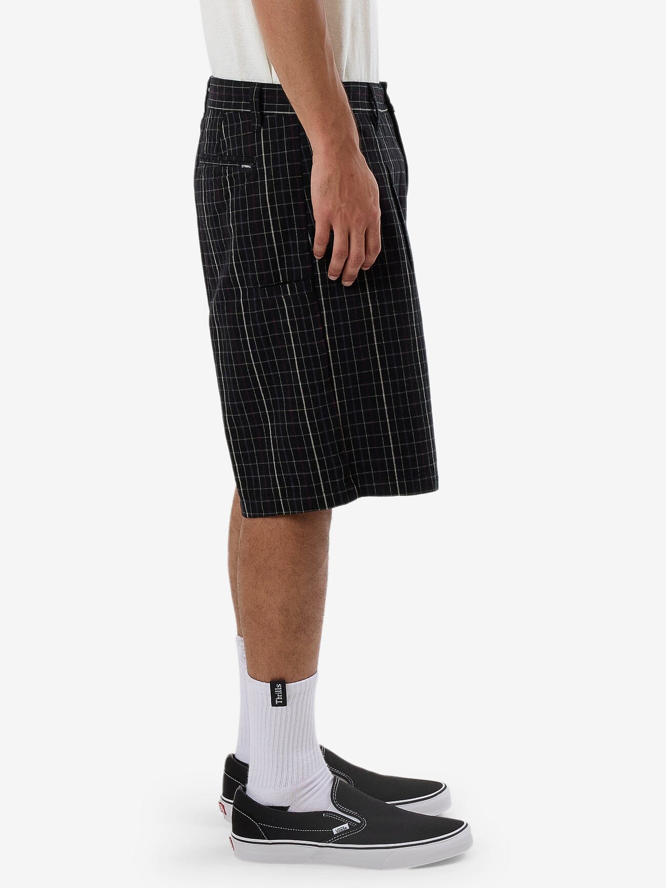 Lockstar Plaid Short - Black 28